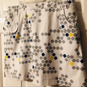 Nivo geometric print golf/sports skort